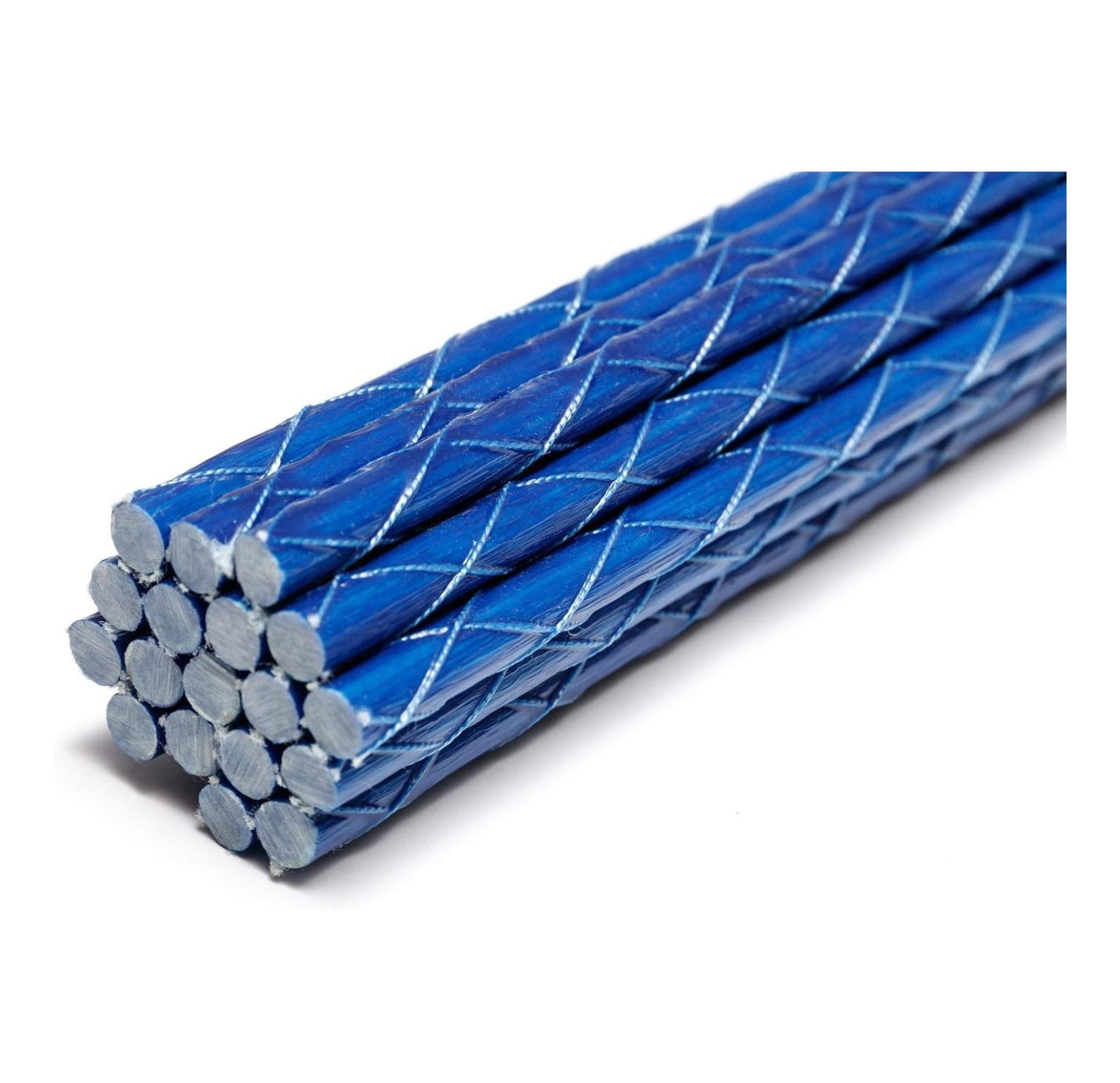 5-FT Eco-Friendly 0.35-Inch Dia Fiberglass Marker Stakes, Garden Stakes, Tomato Stakes, Tree Supports in Blue (Pack of 20)