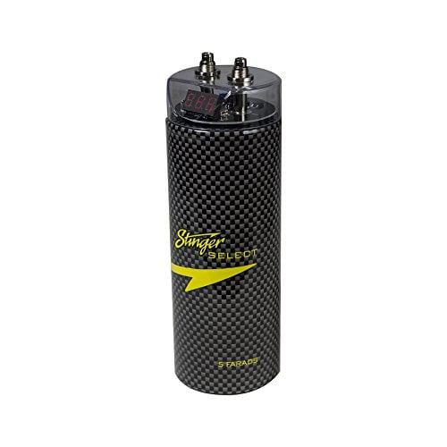 5 Farad Capacitor Stinger Select SSCAP5M 50000 Watts Power 12V Car Digital Power