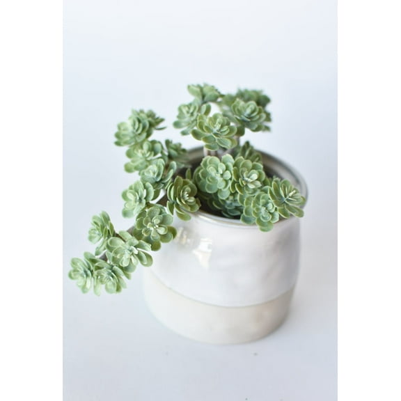 5" Faux Green Sedum Succulent Pick