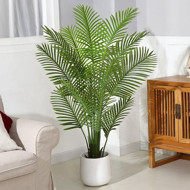 Tall Large Potted Imitation 5ft Artificial Areca Palm Plant with