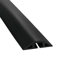 5 Feet Black D-2 Standard Profile Rubber Duct Floor Wire Cable Cord Cover Protector