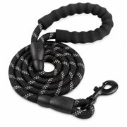 5 ft Nylon Dog Leash with Padded Handle, Reflective Thread Leash for Medium and Large Dogs, TIKA