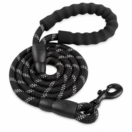5 ft Nylon Dog Leash with Padded Handle, Reflective Thread Leash for Medium and Large Dogs, TIKA