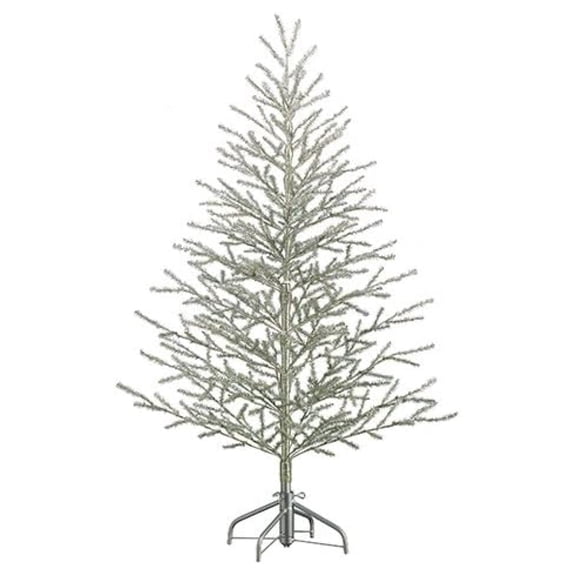 5 Feet Tinsel Christmas Tree on Metal Stand