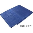 thumbnail image 1 of 5 Feet x 7 Feet Multipurpose Blue - 3 Mil PE Tarp - Waterproof, 70 GSM (POLY PRO: TB-00507), 1 of 2