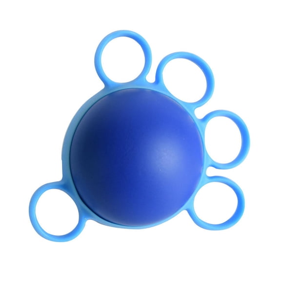5 Finger Grip Strength Ball, Silicone Hand Exerciser for Finger Rehabilitation Stress Relief Therapy
