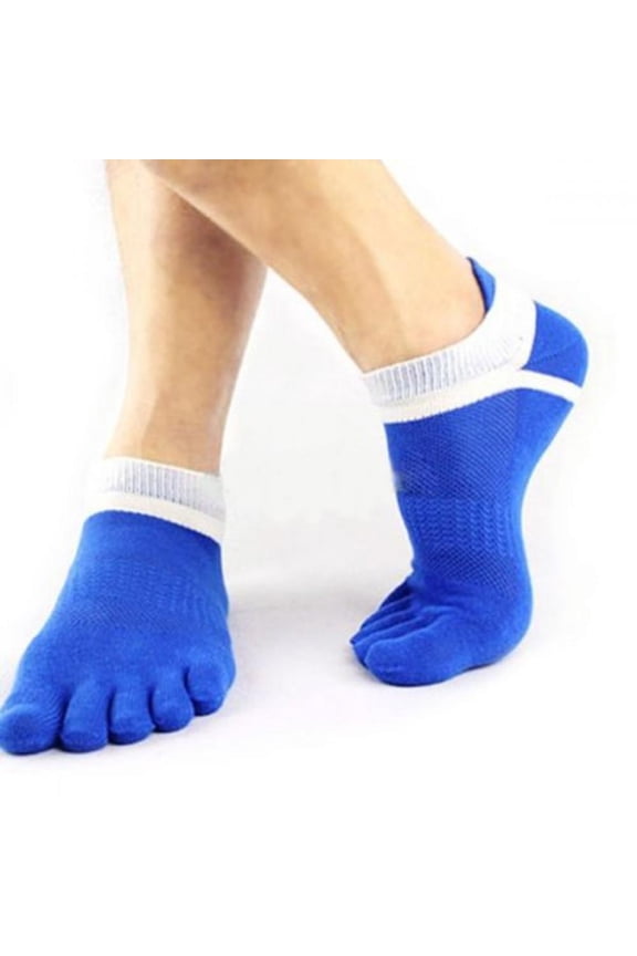 5 Fingers Toe Short Socks Men Sports Running Sock Breathable Trainer Ankle Socks