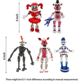 SIENTICE 5pcs / Set Five Nights at Freddy's Game Fnaf Figure Funtime Freddy Foxy Sister Location Lightening Movable Action Figures Gift Toys, Other