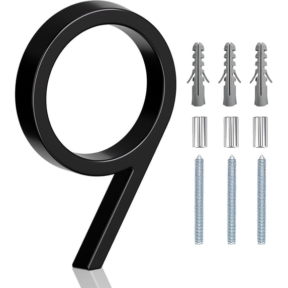 5" Floating Stainless Steel Address House Number Modern Metal Anti-Rust ...
