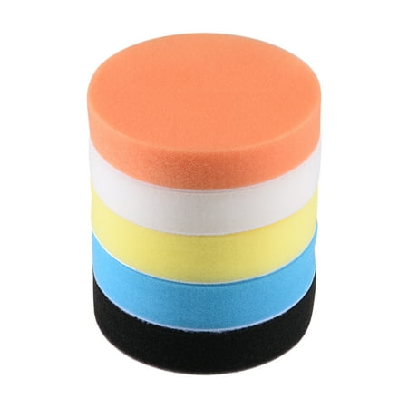 5" Foam Drill Polishing Pad Kit Sponge Pads for Waxing 5 Pcs