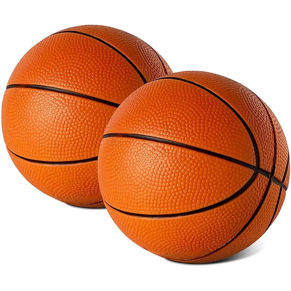 5 Foam Mini Basketball for Mini Basketball Hoop, 2 Pack, Safe & Quiet Small Basketball for Over The Door Mini Hoop Basketball Sets