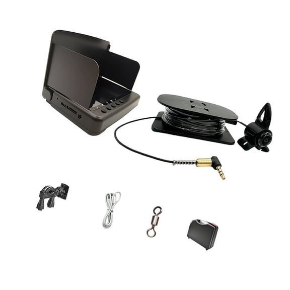 5 Foot 4K Underwater Fishing Camera With 9Hrs Battery 220 View For Ice Lake Sea