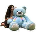 thumbnail image 1 of 5 Foot American Made Sky Blue Color Giant Teddy Bear 62 Inches Soft Made in USA, 1 of 10