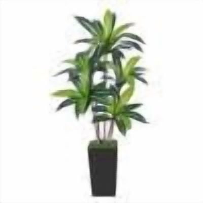 5-Foot Artificial Dracaena Plant, Realistic Tropical Floor Tree for Indoor Outdoor, No Watering No Sunlight Maintenance-Free, Ideal for Living Room Office Corner Decor