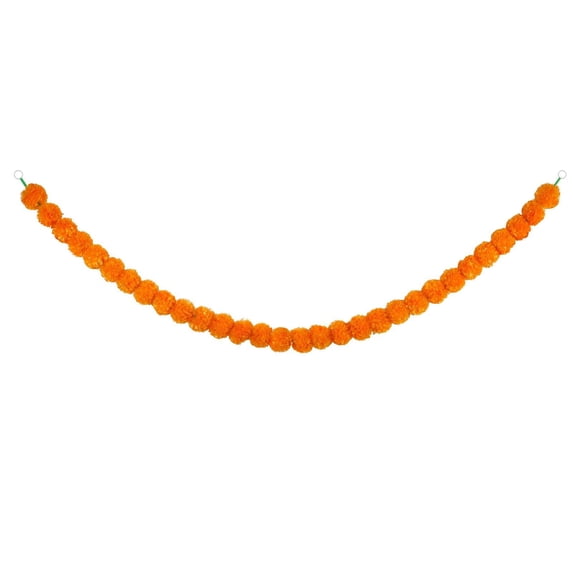 5-Foot Artificial Flower Garland – Halloween and Party Décor with Vibrant Flowers for Pooja, Wedding, and Celebrations