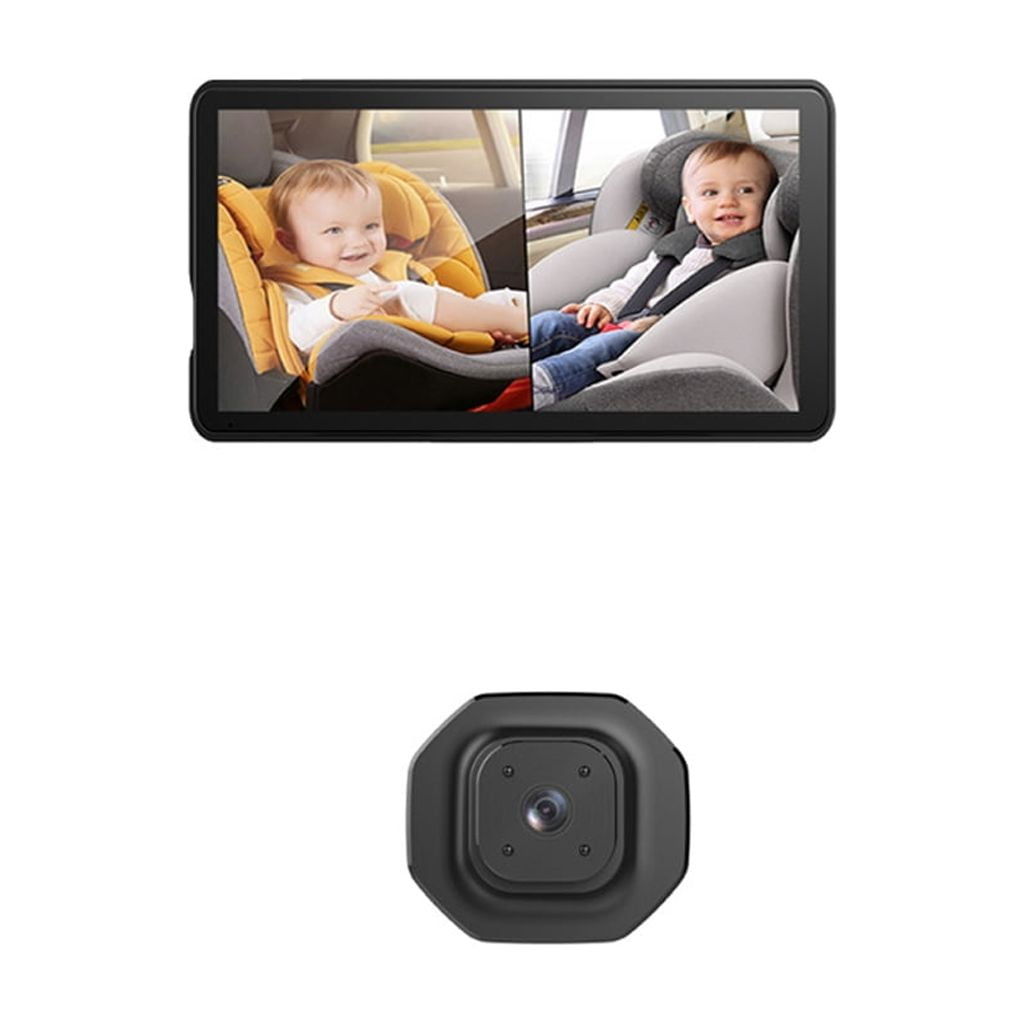 5 Foot Double Camera Car Backseat Baby Observe With Ir Nocturnalvision Wide Corner Monitoring For Rear Chair Safety And Easy Installation