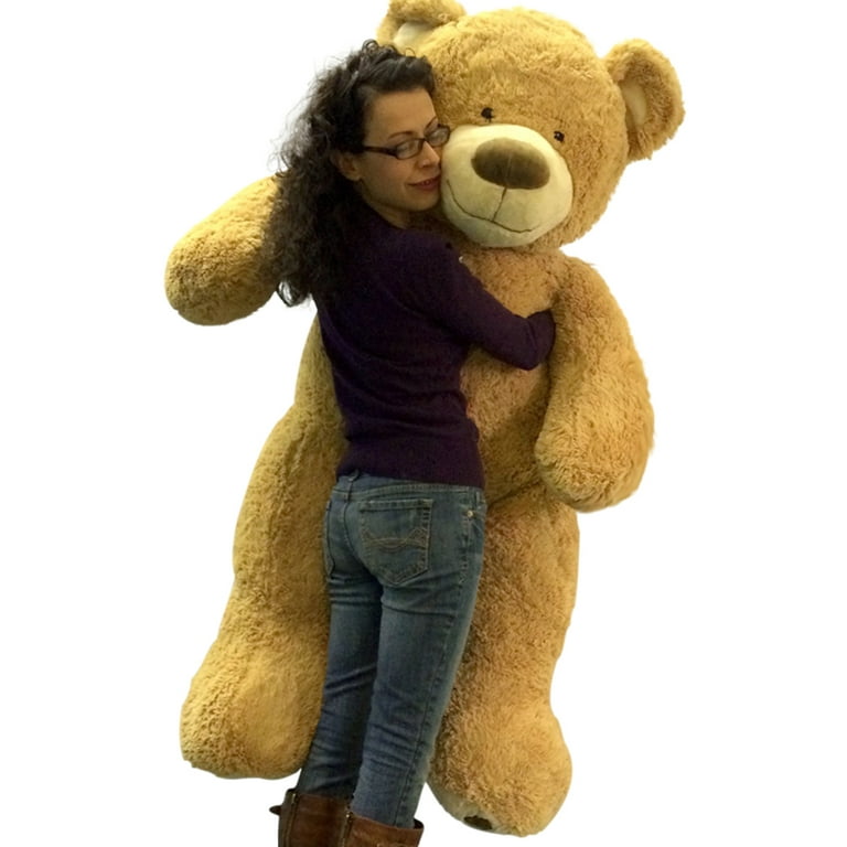 5 Foot Giant Teddy Bear Huge Soft Tan with Bigfoot Paws