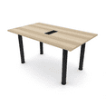thumbnail image 1 of 5 Foot Rectangular Conference Table  Post Legs Power And Data, 1 of 7
