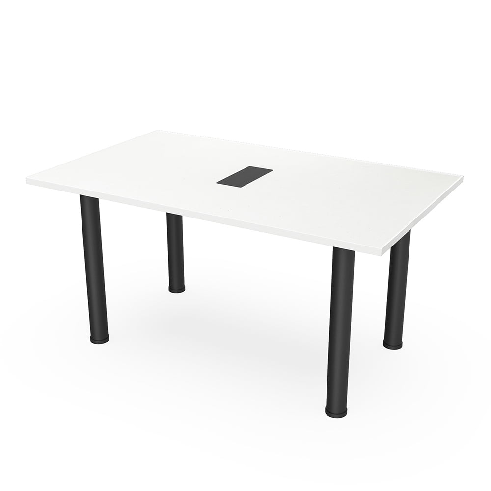 5 Foot Rectangular Conference Table Post Legs Power And Data - Walmart.com