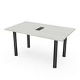 thumbnail image 1 of 5 Foot Rectangular Conference Table  Post Legs Power And Data, 1 of 7
