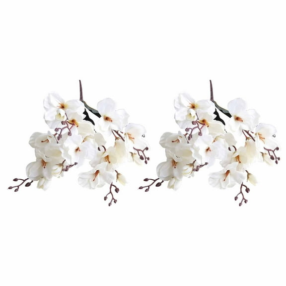 5 Forks Flower Bouquet, Magnolia, Silk, for Wedding & Home Decor