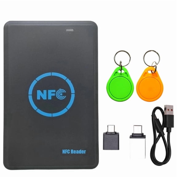 5 Frequency RFID Smart Chip Duplicator+2xUID Keychain NFC Reader Copier HID 125K/ IC/ID 13.56M 125K Token Writer Clone