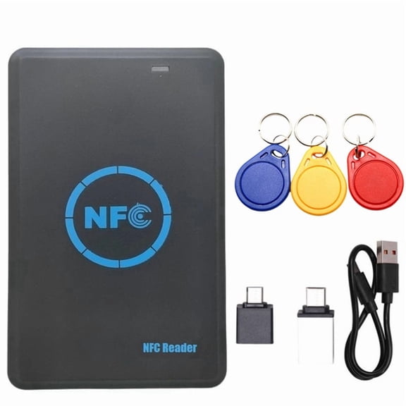 5 Frequency RFID Smart Chip Duplicator+3xCUID Keychain NFC Reader Copier IC/ID 13.56M 125K/ HID 125K Token Writer Clone