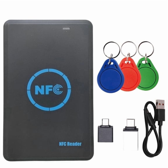 5 Frequency RFID Smart Chip Duplicator+3xUID Keychain NFC Reader Copier HID 125K/ IC/ID 13.56M 125K Token Writer Clone