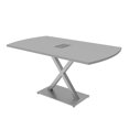 thumbnail image 1 of 5 Ft Arc Rectangle Conference Room Table X Base With Electric Module, 1 of 7