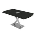 thumbnail image 1 of 5 Ft Arc Rectangle Conference Room Table X Base With Electric Module, 1 of 7
