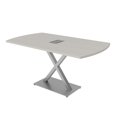 thumbnail image 1 of 5 Ft Arc Rectangle Conference Room Table X Base With Electric Module, 1 of 7