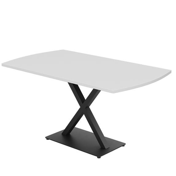 5 Ft Arc Rectangle Conference Room Table X Base With Electric Module