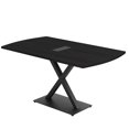 thumbnail image 1 of 5 Ft Arc Rectangle Conference Room Table X Base With Electric Module, 1 of 7