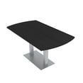 thumbnail image 1 of 5 Ft Arc Rectangle Conference Table Square Metal Base With Electric, 1 of 5