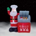 thumbnail image 1 of 5 Ft Lighted Airblown - BBQ Santa, 1 of 1
