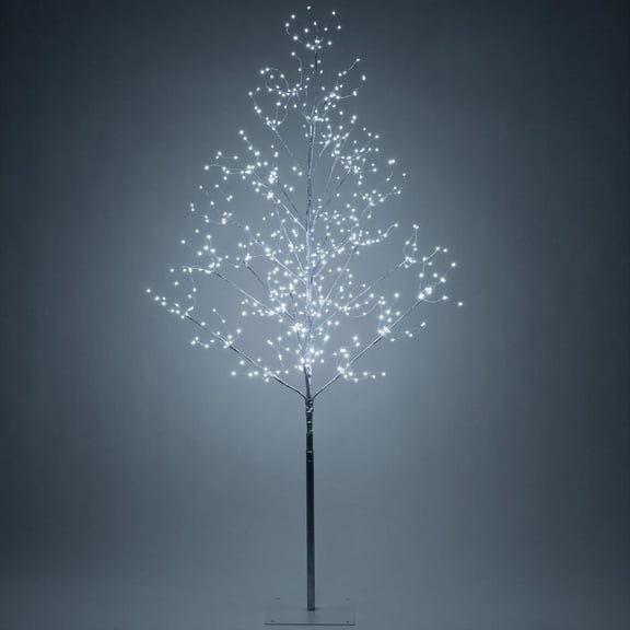 5 Ft Silver Fairy Light Tree Home Décor Fairy Tree, 570 Cool White LED Lights