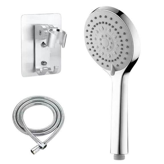 5 Functions Shower Head With Handheld, High Pressure Set With Hose Adjustable Bracket And Rubber Washers, Water Saving With Multiple Spray Modes