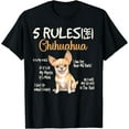 thumbnail image 1 of 5 Funny Rules For Chihuahua Cute Dog Lovers Chihuahuas Owner T-Shirt, 1 of 4