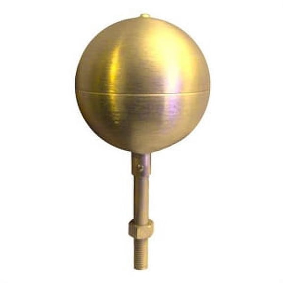 5" GOLD ALUMINUM BALL ORNAMENT TOP FOR OUTDOOR FLAGPOLES