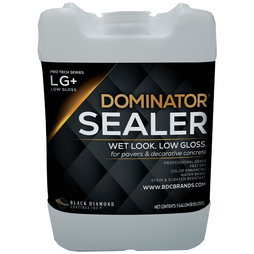 1 Gal. DOMINATOR SG+ Clear Acrylic Sealer, High Gloss Concrete Paver  Sealer, Wet Look, Color Enhancing, Professional Grade, Decorative  Concrete, Fast Dry