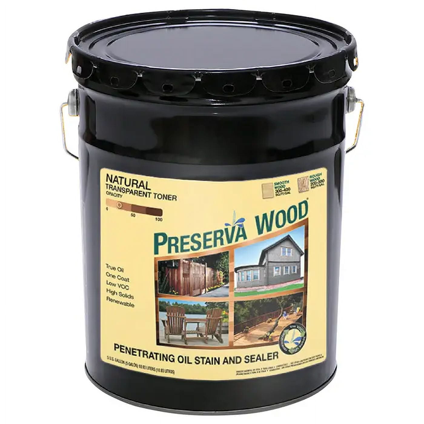 5 Gal Preserva Products, Ltd. 40515 Natural Preserva Wood Transparent