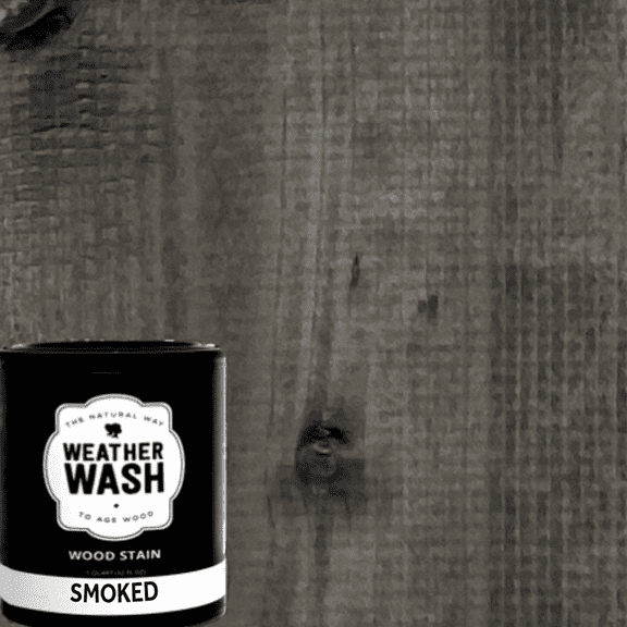5 Gal. Weather Wash Smoked Aging Wood Stain, Water-Based, Interior, Transparent (640 oz)