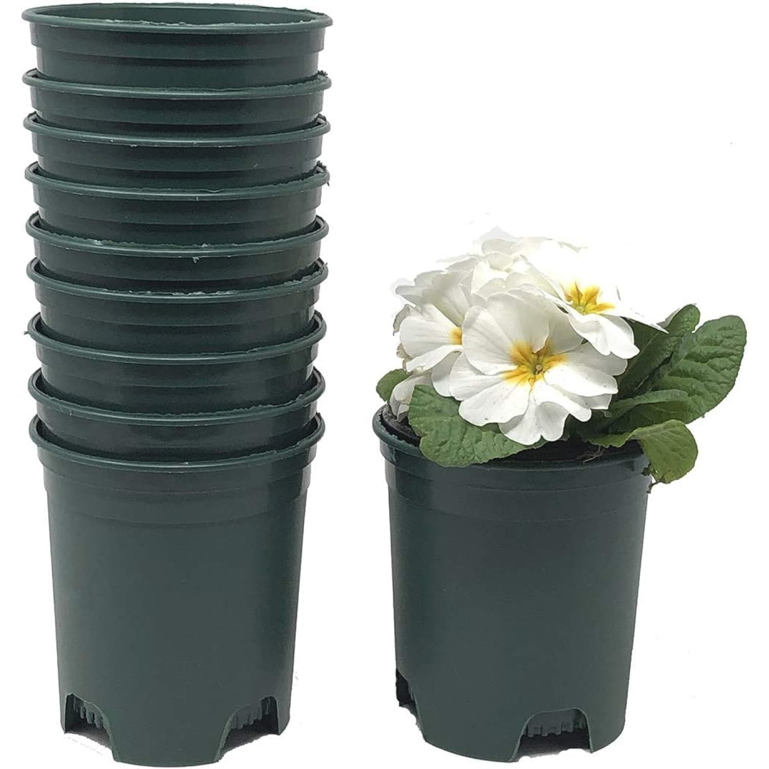 5 Gallon 6Pack Large Plant Pots Nursery Tree Pot Plastic Planters for