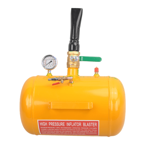 5 Gallon Air Tire Bead Seater Blaster Tool Seating Inflator w/Gauge Yellow