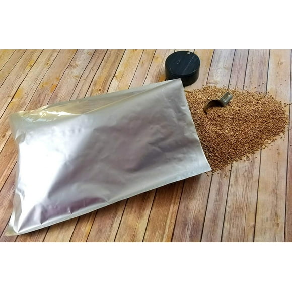 5 Gallon   Bags – 18”x24” 5 Mil Aluminum -Lined Bag for Long-Term Food Storage, Grain, Coffee, Pasta, Rice or (Heat Sealable) (50)