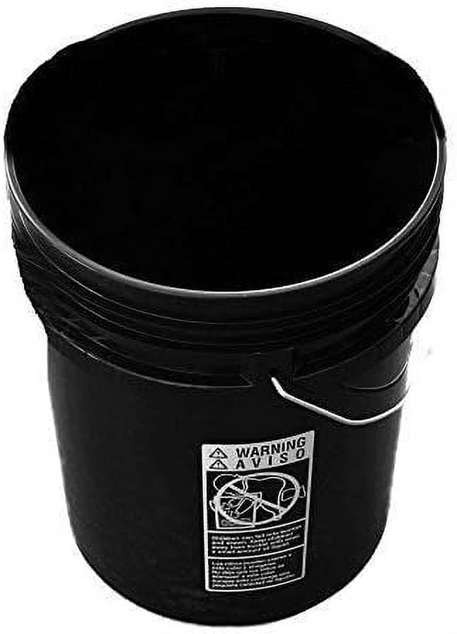 BucketGrips 2-Pack 3.5-Gallon and 5-Gallon Black Plastic Bucket