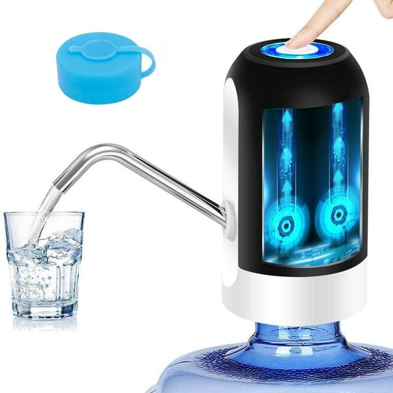 5 Gallon Bottle Water Dispenser, Portable USB Rechargeable Electric Water Pump, Drinking Water Jug Pump for Home, Kitchen, Living Room, Office, Camping Little Squirrel