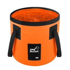 5 Gallon Bucket for Cleaning, Collapsible Mop Bucket Wash Basin Foldable Car Wash Buckets for Fishing Shower Travel, Portable Water Storage Containers for Household RV Essentials and Beach Supplies