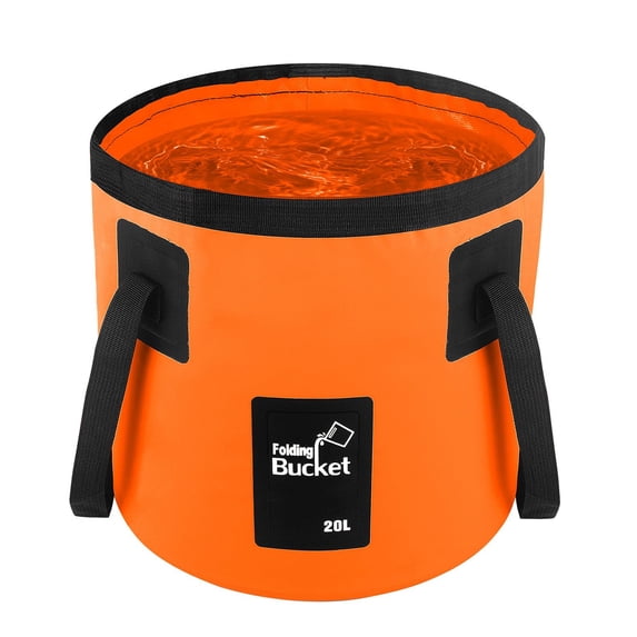 5 Gallon Bucket for Cleaning, Collapsible Mop Bucket Wash Basin Foldable Car Wash Buckets for Fishing Shower Travel, Portable Water Storage Containers for Household RV Essentials and Beach Supplies
