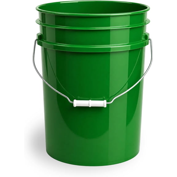 5 Gallon Bucket - Food Grade Bucket Lid Not Included, Green Green,1 Pack